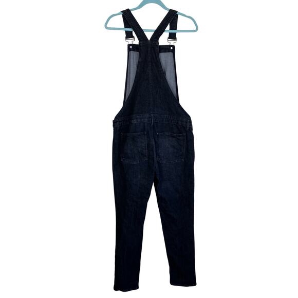 GAP Sz S Charcoal Black Maternity Denim Overalls Stretchy Adjustable Casual - Picture 5 of 16